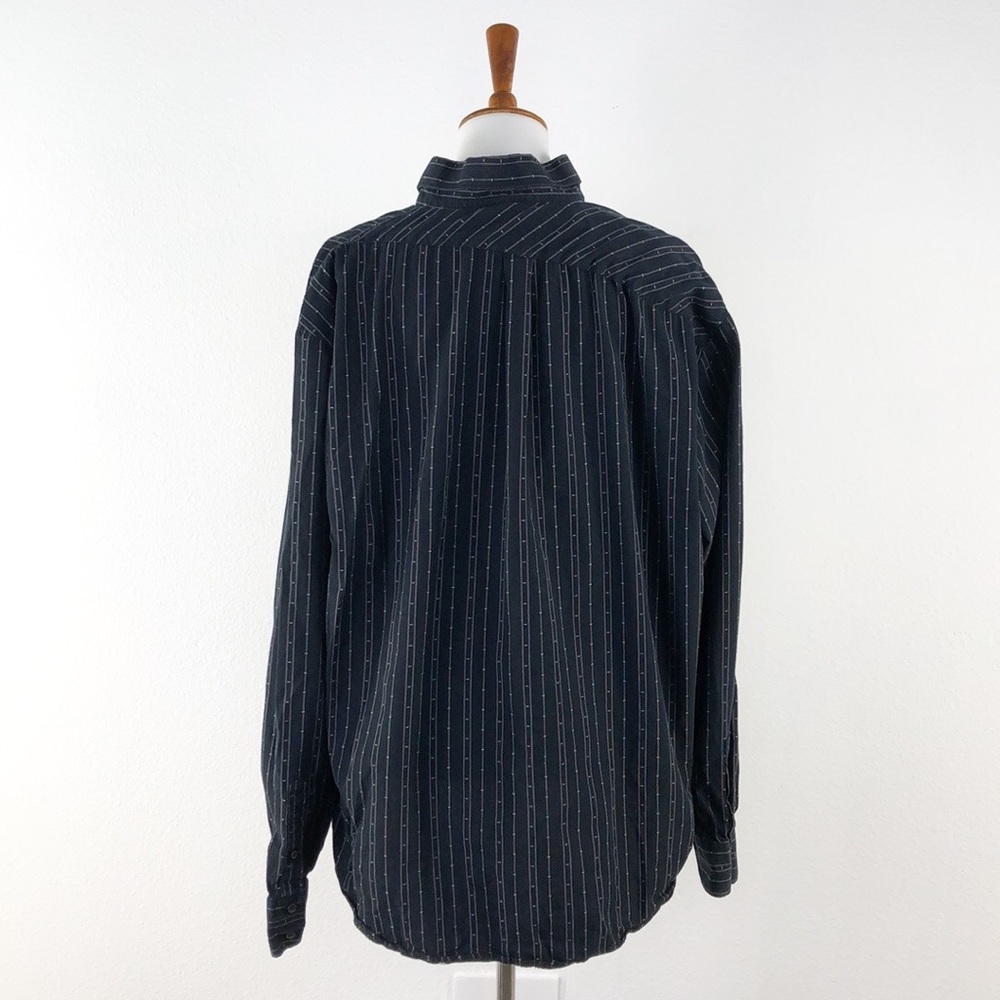 Volcom Black Print Long Sleeve Button Down Shirt - image 3